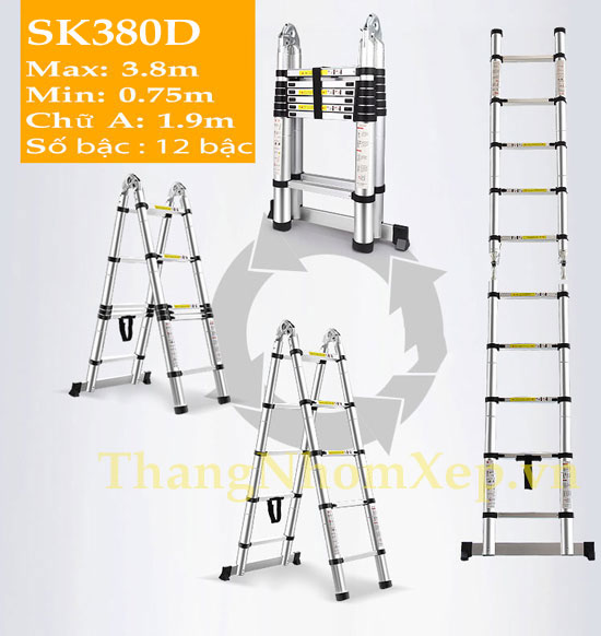 Thang rút đa năng Sumika SK380D Cao Max 3.8m
