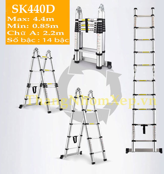 Thang rút đa năng Sumika SK440D Cao Max 4.4m