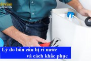 Lý do bồn cầu bị rỉ nước và cách khắc phục