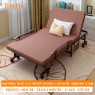 [Rộng 80cm] Giường Ngủ Cá Nhân Có Nệm Xếp Gọn DAKITA DKB-80 NÂU