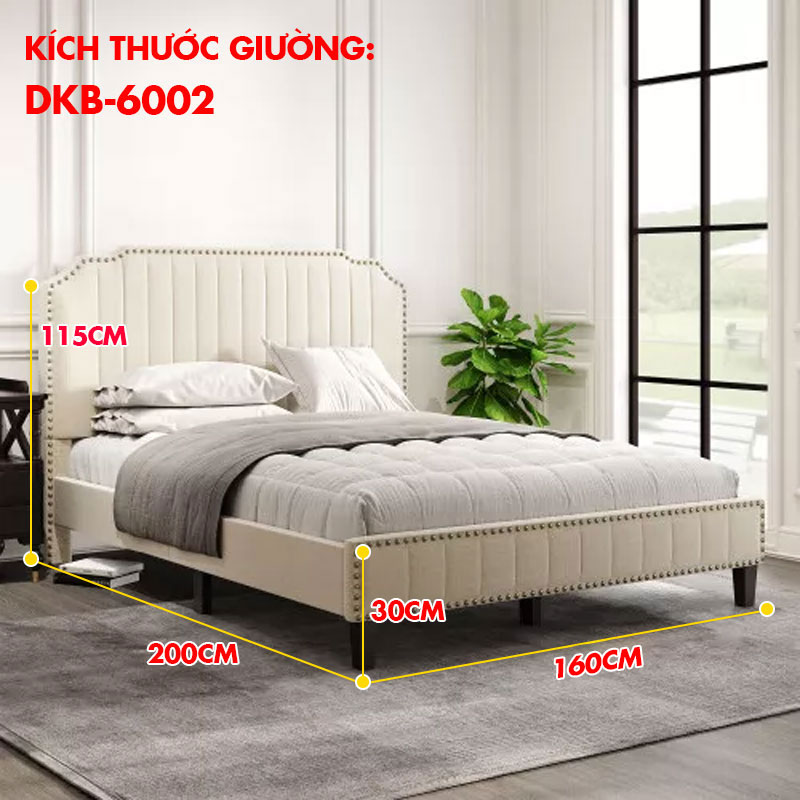 giường ngủ bộc nệm 1m6