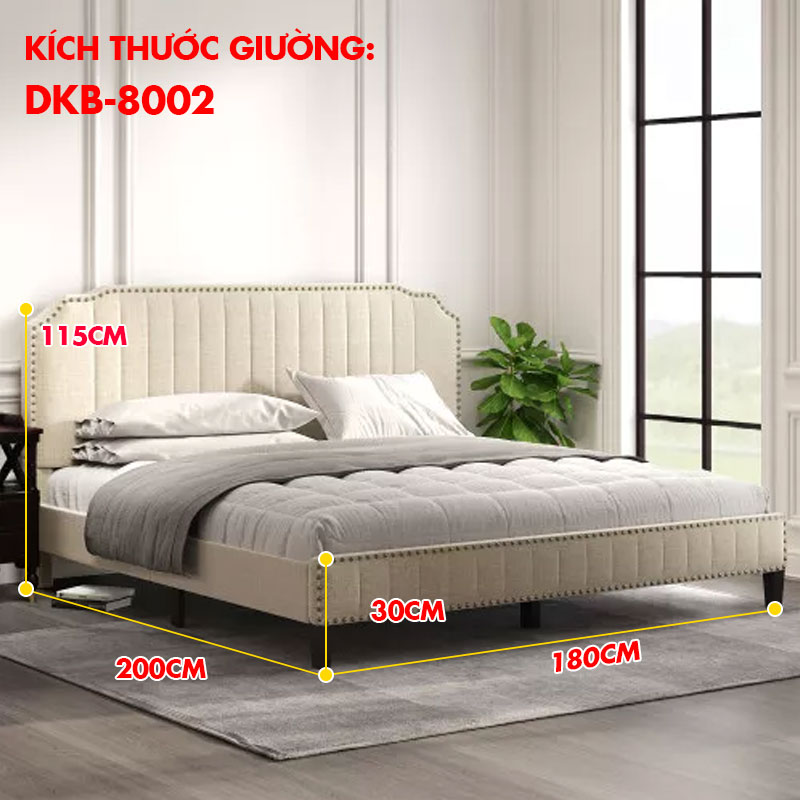 giường ngủ bộc nệm 1.8