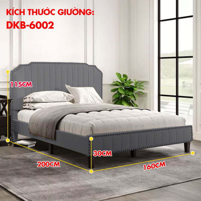 giường ngủ bộc nệm kích thước 1m6