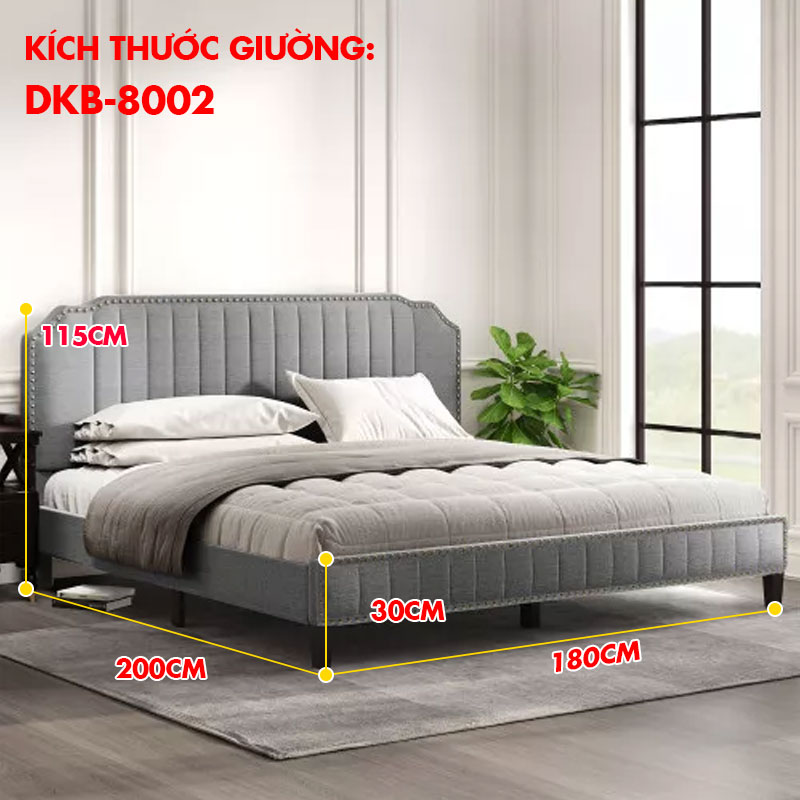 giường ngủ bộc nệm kích thước 1.8m