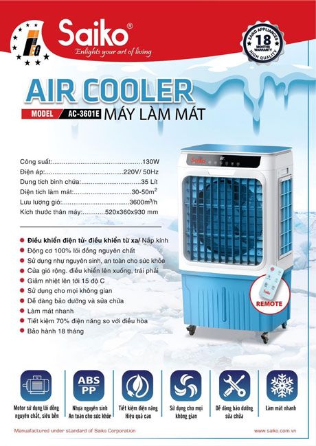 may lam mat ac-3601e chi tiet