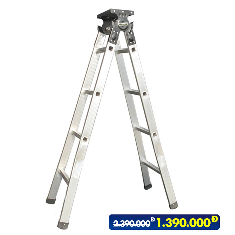 Thang nhôm chữ a có mâm ngồi ta30