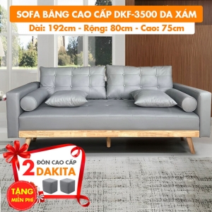 Sofa Băng Cao Cấp Xuất Khẩu DKF-3500 MÀU DA XÁM