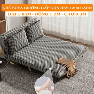  [Rộng 150cm] Ghế Sofa Giường Đa Năng DAKITA DKS-1500 Caro. [Chất Liệu Vải Nhung - Khung Thép Chịu Tải 400kg]
