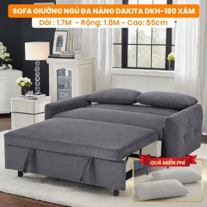[Rộng 180cm] Sofa Giường Ngủ Đa Năng DAKTIA DKH-180-Vải Nhung Mềm Êm Tải Trọng 500KG
