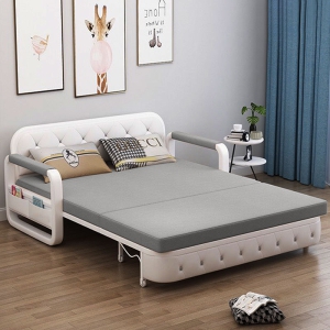 Ghế Sofa Giường DAKITA DKB-915-Xám Có hộc tủ - Giường Ngủ Thông Minh Gấp Thành Sofa [ Vải thoáng mát]