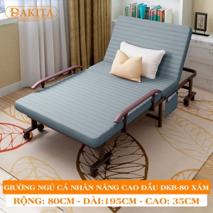 [Rộng 80cm] Giường Nệm Đa Năng DAKITA DKB-80 XÁM