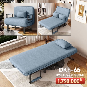 [Rộng 65cm] Giường Ngủ Thành Ghế DAKITA DKF-65 - Màu Xám Khói