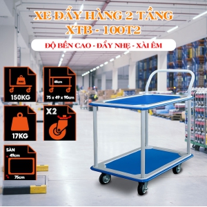 Xe Đẩy Hàng 2 Tầng Phong Thạnh XTB 100T2 Tải 150kg