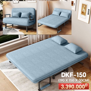 [Rộng 150cm] Giường Ngủ Thành Ghế DAKITA DKF-150 - Màu Xanh Ngọc