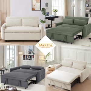 [Đa Dạng Kích Thước] Sofa Giường Ngủ Đa Năng DAKTIA DKH-Vải Nhung Mềm Êm Tải Trọng 500KG