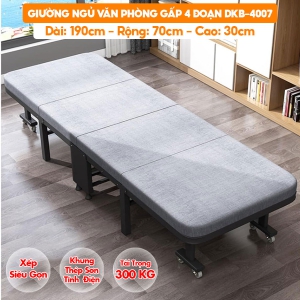 [Rộng 70cm - Khung Thép Dày] Giường Ngủ Có Nệm Xếp Gọn Đa Năng DKB-4007