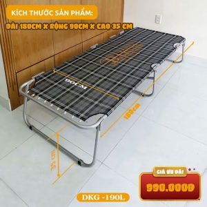 Giường Xếp Cao Cấp DAKITA DKG-190L [Khung thép vải lưới Rộng 90cm]