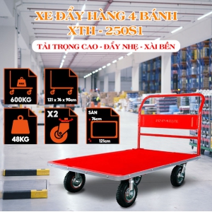 Xe Đẩy Hàng 4 Bánh Phong Thạnh Tải 600Kg XTH 250S1