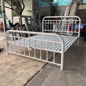 [Nhiều Kích Thước] Giường Sắt Ống Tròn DAKITA DKGX-1001 Trắng
