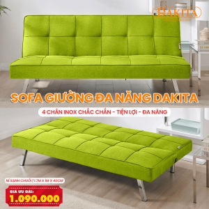 [Nằm Êm Ái – Màu Xanh Chuối] Sofa Bed Giường Ngủ Cho Phòng Diện Tích Nhỏ