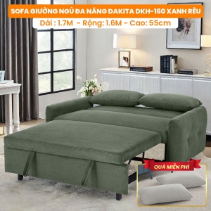 [Rộng 160cm] Sofa Giường Ngủ Đa Năng DAKTIA DKH-160-Vải Nhung Mềm Êm Tải Trọng 500KG