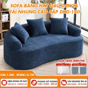 [Rộng 180cm] Sofa Băng Hạt Đậu DAKITA DKD-180 – Vải Nhung Mềm Thoáng Mát
