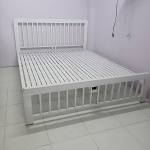 Giường Ngủ Hộp Kiểu Đơn Đen/Trắng Kem