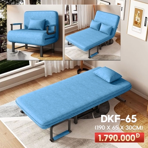 [Rộng 65cm] Giường Ngủ Thành Ghế DAKITA DKF-65 - Màu Xanh Thiên Thanh