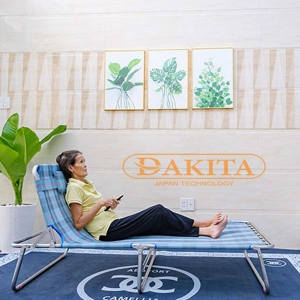 Giường Xếp Đa Năng Cao Cấp DAKITA DKG-290N [Khung Inox vải lưới rộng 90cm]