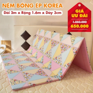 Nệm Bông Ép Giá Rẻ Nhiều Kích Thước