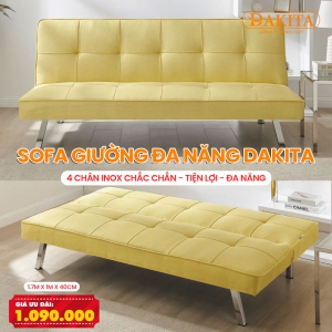 [Rẻ Chưa Từng Có – Màu Vàng Nhung] Sofa Bed Giường Ngủ Cho Phòng Diện Tích Nhỏ