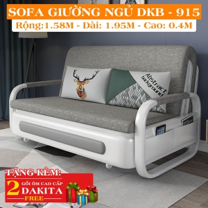 Ghế Sofa Giường DAKITA DKB-915 Có hộc tủ - Giường Ngủ Thông Minh Gấp Thành Sofa[ CAM KẾT NHƯ HÌNH]