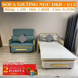Ghế Sofa Giường DAKITA DKB-612 - Giường Ngủ Thông Minh Gấp Thành Sofa [ĐẸP + SANG]