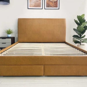 Giường Bọc Da Hộc Kéo G05 MÀU NÂU [SANG TRONG - CAO CẤP]