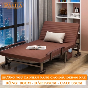 [Rộng 90cm] Giường Đa Năng DAKITA DKB-90 NÂU