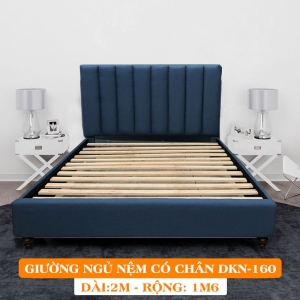 Giường Ngủ Bọc Nệm Dakita Có Chân Cao Cấp DKN-160 [1m6x2m]