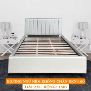 Giường Ngủ Bọc Nệm Dakita Không Chân Cao Cấp DKN-160 [1m6x2m]