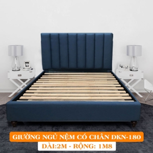 Giường Ngủ Bọc Nệm Dakita Có Chân Cao Cấp DKN-180 [1m8x2m]