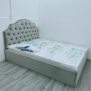 GIƯỜNG NGỦ BỌC NỆM HIỆN ĐẠI DKG-480D MÀU NHUNG XANH NGỌC [HÀNG CAO CẤP- ĐỔI MỚI 90 NGÀY - FREESHIP] RỘNG 1M8 x DÀI 2M