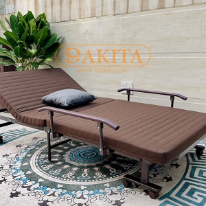 Giường Ngủ Cao Cấp Có Nệm Nâng Cao Đầu Gấp Gọn DAKITA