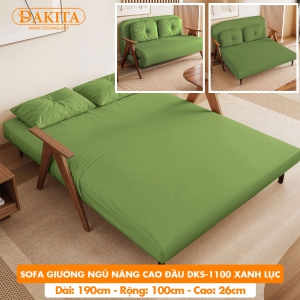 [Rộng 100cm] Giường Ngủ Thành Ghế DAKITA DKS-1100 - Màu Xanh Lục