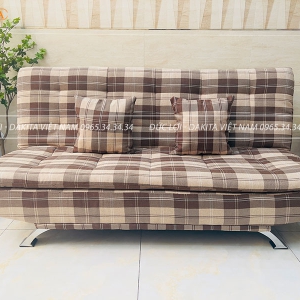 [NHÌN LÀ THÍCH] SOFA BED GIƯỜNG ĐA NĂNG DAKITA MÀU NÂU SỌC CARO DKF-120 [RẤT MỀM VÀ ÊM]