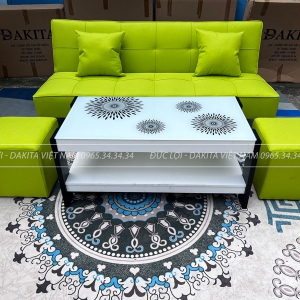 SOFA BED DAKITA MÀU XANH ĐỌT CHUỐI [HÀNG CAO CẤP- ĐỔI MỚI 90 NGÀY ]