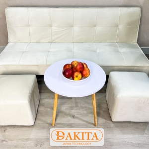 SOFA BED DAKITA TRẮNG NHUNG  [HÀNG CAO CẤP- ĐỔI MỚI 90 NGÀY - ]