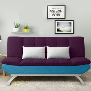 SOFA BED + GIƯỜNG ĐA NĂNG DAKITA  MÀU TÍM + XANH THIÊN THANH DKF-120 [CAO CẤP + SANG TRỌNG]