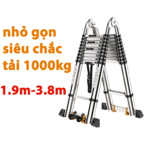 Thang Nhôm Rút Đôi DAKITA MODEL AI-380 [Chữ A 1.9m Duỗi Thẳng 3.8m]