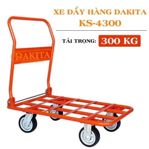 Xe đẩy hàng DAKITA KS-4300 Tải 300kg. [TAY CẦM GẬP LẠI ĐƯỢC]