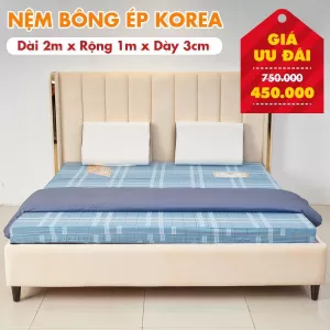 Nệm Bông Ép Giá Rẻ Nhiều Kích Thước