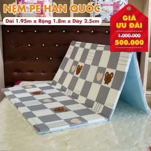 Nệm PE Hàn Quốc Giá Rẻ Nhiều Kích Thước – Màu Ngẫu Nhiên