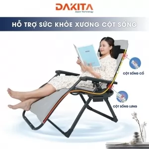  NỆM LÓT GHẾ THƯ GIẢN DAKITA  - MÀU BẠC